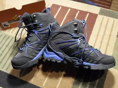 MERRELL CAPRA VENTURE MD GTX SURROUND Black Snow / Hiking Boots Women 7.5 • $68