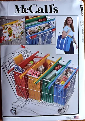 Mccalls Craft Pattern 8420  Cart Bags  Fabric  Case To Make   Uncut  New • $8.95