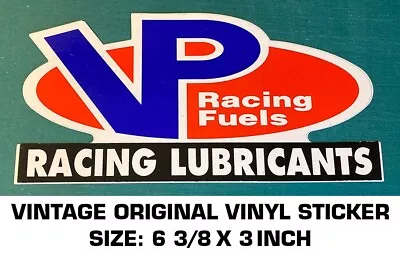 Vp Racing Fuels Racing Lubricants Original Vinyl Sticker Decal - Drag - Nhra • $5.83