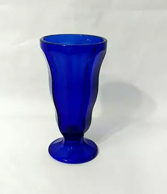 Vintage Cobalt Blue Parfait Or Sundae Glass • $6