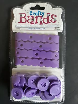 Crafty Brands Grape Purple Epiphany Crafts 4 Bracelets & 20 Snaps NIP Refill • $8.50