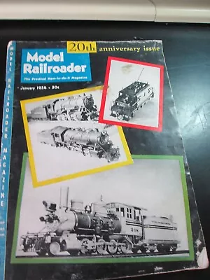 Model Railroader Magazine January 1954 - 20th Anniversary Issue • $8