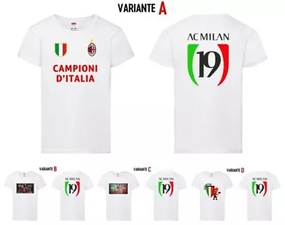 T-Shirt Milan Child/A Celebrating 19° Scudetto We The CHAMP19NS Ibra • $58.01