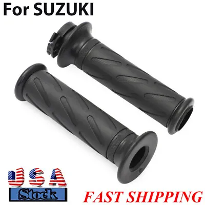 For SUZUKI Grips & Throttle Tube Set GSXR 600 750 1000 V-STROM DL 650 AN400 US • $26.99