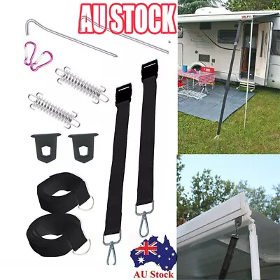 Awning Tie Down Set Tent Clips Hooks For RV Fiamma F35 F45 F65 Caravan Motorhome • $30.98