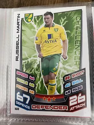 £85 • Buy Match Attax 2012/13 12/13 #169 Russell Martin Error Misprint Card **RARE**