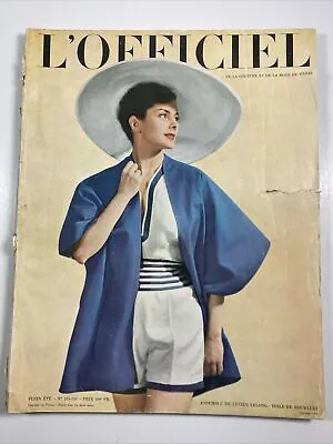 L'OFFICIEL Magazine-1948 #315-316 French Fashion Chanel Dior-like Vogue • $79.96