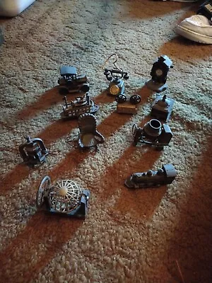 Vintage Lot Of Diecast Pencil Sharpener Cuckoo Clock Telephone Chair Car Boat • $30