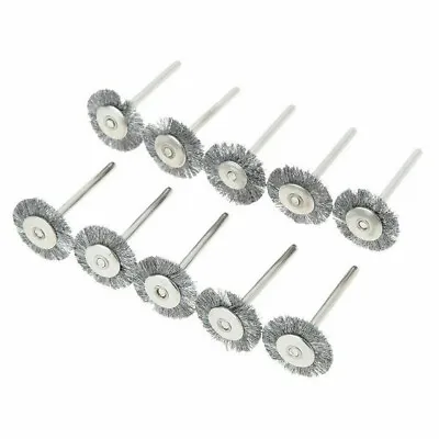 10-30x Stainless Steel Wire Wheel Brush Dremel Attachments Cleaning Rotary Tool • $14.99