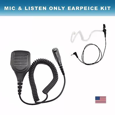 Speaker Mic With 3.5mm Listen Only Earbud Earpiece For Motorola APX6000 XPR7580e • $27.99