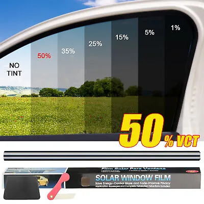 Uncut 20 X10FT  20 X20FT Car Window Tint Film Roll With Shades 5%15%20%35% • $9.99