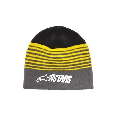 Alpinestars Purps Beanie - Black/Yellow/Grey • $19.95