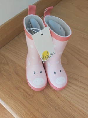 £6 • Buy Baby Boden Pink Wellingtons Size 19