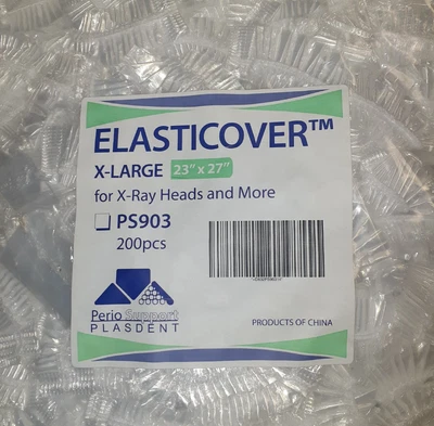 $25 • Buy Plasdent PS903 X-Ray Head Covers 23 X27  Clear Elasticover 200 PCS