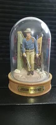 John Wayne Figurines Franklin Mint John Wayne Under Glass Dome • $25