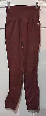 Free People Movement Leggings Multiple Side Pockets Mesh Size XS/S (104) • $14.99