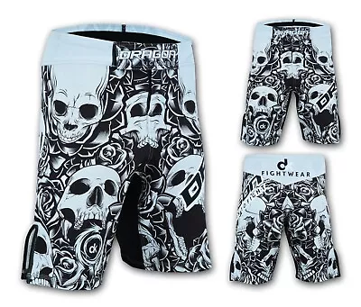 SKULL Compression Shorts DRAGON MMA Fight Boxing Muay Rash Guard Fighting Shorts • $19.99