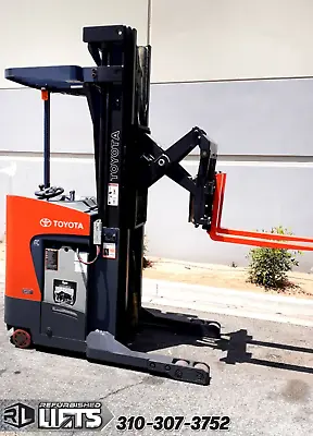 TOYOTA 6BRU23 Standup Electric Reach Truck Forklifts 258  Mast LOW HOURS • $19950