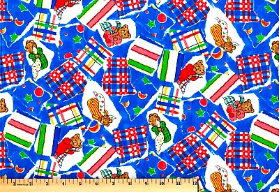 Vintage Teddy Bear Nursery Cotton Fabric ~ By The Yard X 45  Wide • $9