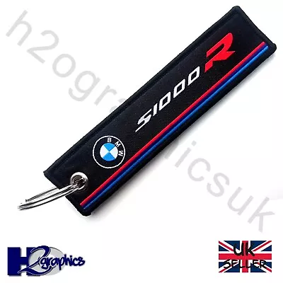 BMW S1000R Motorrad Embroidered Keyring Key Chain Tag UK Seller Fast Shipping • £4.95