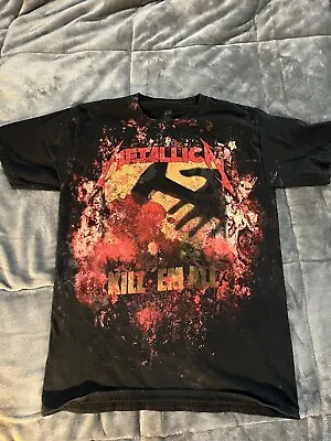Metallica Kill ‘Em All Shirt Size S Blood Splatter All Over Slayer Megadeth • $32.95