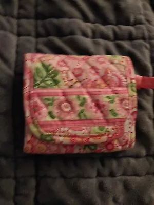 Vera Bradley Tri-fold Wallet: Petal Pink • $7.99