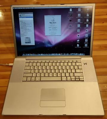 Apple Macintosh 17  PowerBook G4 A1013 1.0GHz  (Works - Speakers Inoperable) • $299.99