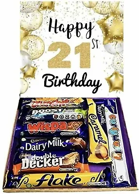 Personalised Happy Birthday Chocolates Gift Present Hamper Sweet Box 21st • £9.99