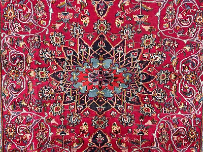 6x9 COLORFUL ANTIQUE RUG RED ORIENTAL VINTAGE Handmade HAND-KNOTTED Fine Carpet • $1495