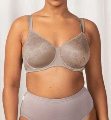 $39.95 • Buy TRIUMPH LACY MINIMISER BRA Coffee Sugar Sz 10-20 NEW