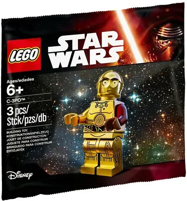 LEGO 5002948 Star Wars C-3PO Polybag Red Arm The Force Awakens C3PO - New Sealed • $17.50