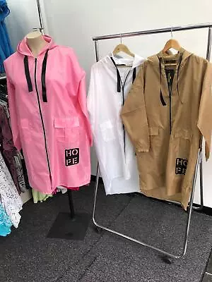 Womens Ladies Long Length Rain Coat Plus Size Jacket With Hood Rain Mac • £29.99