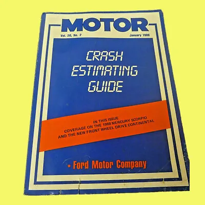 Mitchell Collision Estimating Guide Ford Models 1978-88 March 1986 Edition • $8.39