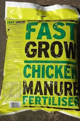 Organic Fast Grow Chicken Manure Fertiliser 10kg Natural 100% Organic • £20.47