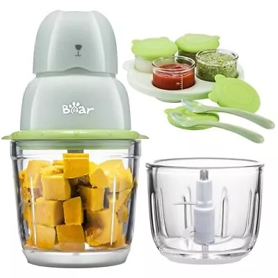 Baby Blender With 2 Glass Bowls - Food Processor Set With Containers & Spoons • $57