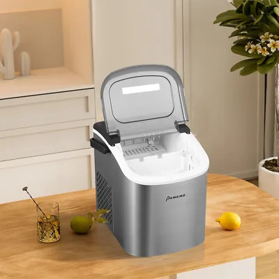Ice Maker Machine Counter Top Ice Cube Maker 2L Self-Cleaning Function 12KG/24H • £69.99