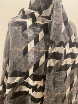 £302.18 • Buy Large Burberry Loomed Wool  Cashmere Scarf Shawl Women's Wrap