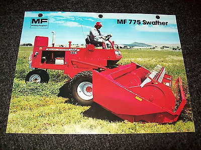 Massey Ferguson Tractors 775 Swather Brochure Literature Advertisement • $4.99