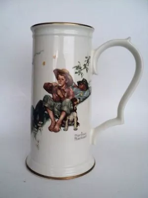 Norman Rockwell Stein Mug 1981 Limited Edition Tankard 8  Gorham Spring Dreamers • $9.99