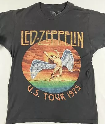 Led Zeppelin Women’s T Shirt US Tour 1975 Black 2011 Officially Licensed • $13