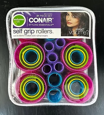 NEW! CONAIR Styling Essentials 31 Piece Self Grip Rollers -61110wg • $9.99