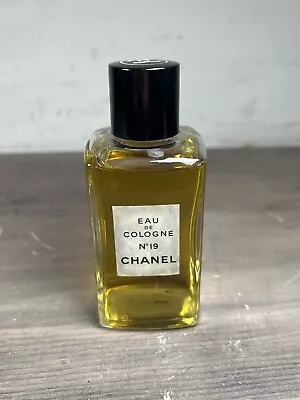 Vintage Chanel No. 19 Eau De Cologne 4 Fl Oz. Slightly Used • £106.16