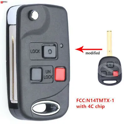 Replacement Flip Remote Key Fob 312MHz For Lexus RX300 1999-2003 N14TMTX-1 - 4C • $15.96