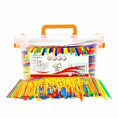 £29.90 • Buy Straws And Connectors Set Interlocking Straw Constructor Construction Fort