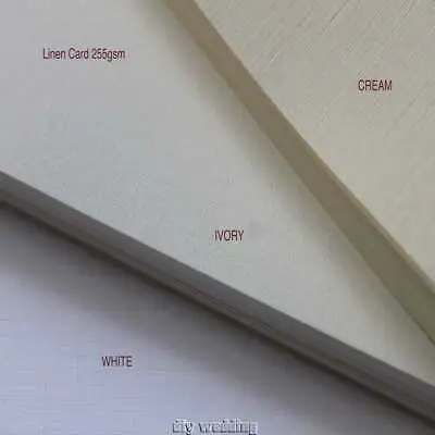 20 A4 Sheets Of Card (Ivory Cream Or White) 255gsm SMOOTH LINEN HAMMERED 2022 • £4.69