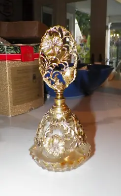 Vintage Matson Gold Ormolu Dogwood Perfume Bottle W/dauber • $49.95