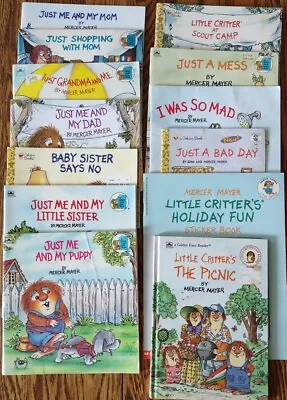 Lot Of 13 Little Critter Books Mercer Mayer Mom Dad Sister Grandma Puppy Scout + • $10