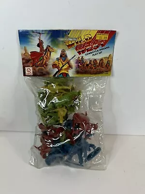 Brand New Vintage Wild West Cowboys & Indians Play Set Kids Toy Figure • $17.50