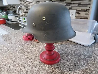 WWII WW2 German No Decal M42 Helmet Stahlhelm Lot 1871 Size 64 • $135