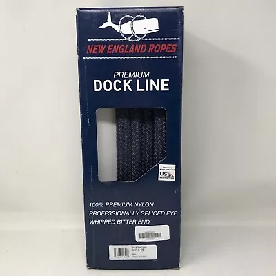 New England Ropes 3/4  X 25' Double Braided Nylon Navy C5063-24-00025 • $108.29